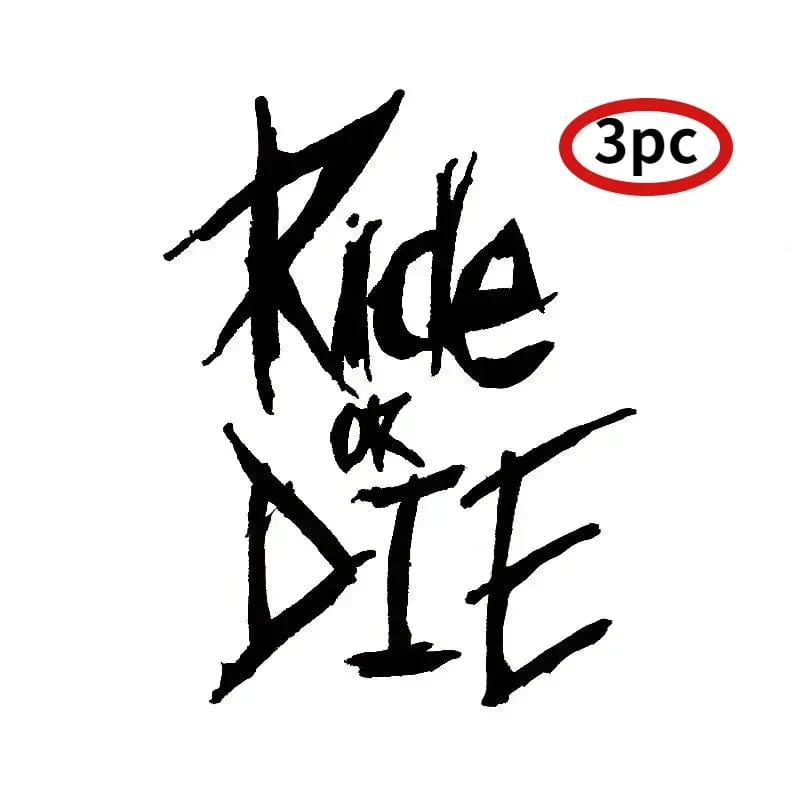 1/2/3 Stück MTB Fahrradrahmenaufkleber Ride or Die Oberrohraufkleber Fahrradaufkleber Dekorative Rahmenaufkleber Fahrradaufkleber Fahrradaufkleber