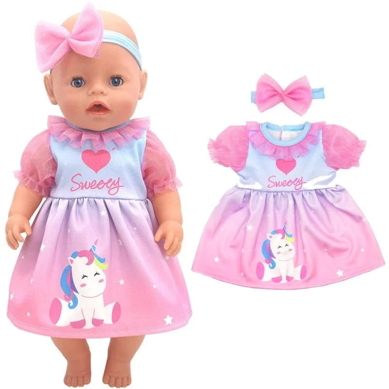 Puppenzubehör zum Ausgehen, Tragetasche, Puppenzubehör für 43 cm große Baby-Neugeborenen-Puppe, Mädchen, für 18-Zoll-Tasche, Puppenkleidung