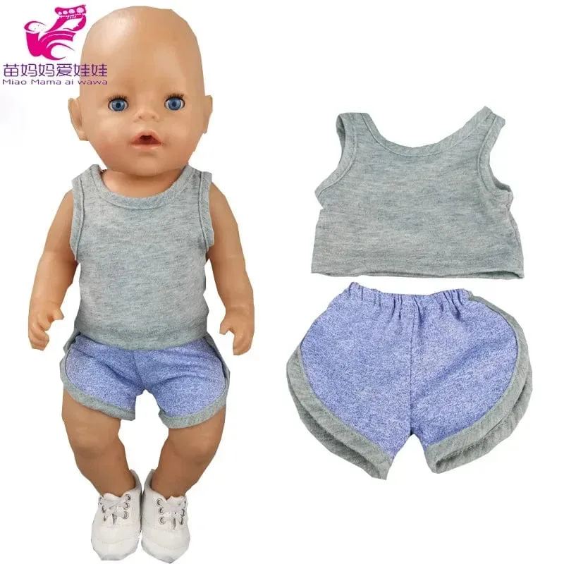 Puppenzubehör zum Ausgehen, Tragetasche, Puppenzubehör für 43 cm große Baby-Neugeborenen-Puppe, Mädchen, für 18-Zoll-Tasche, Puppenkleidung