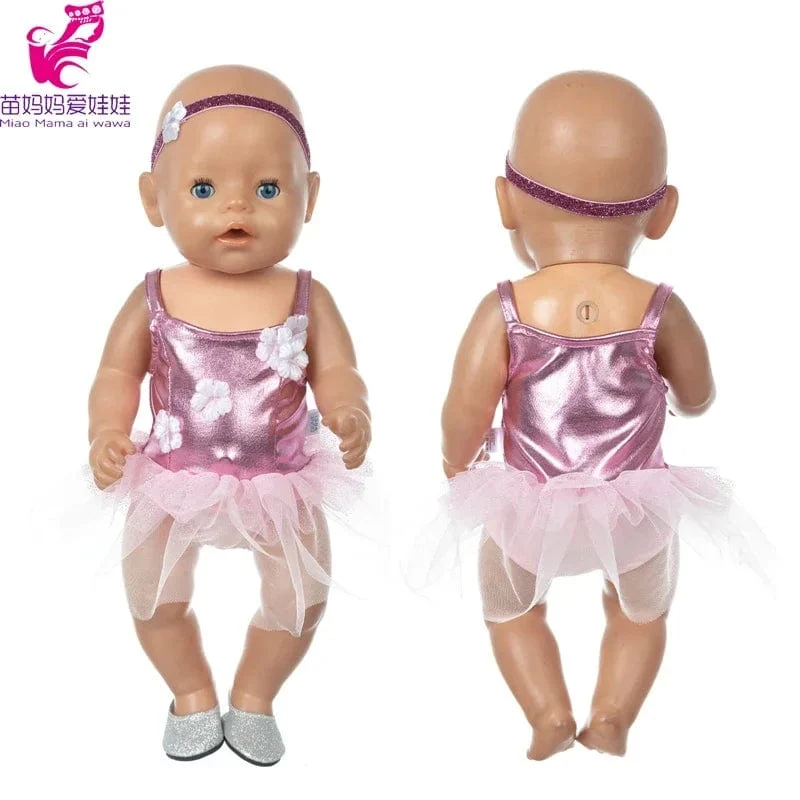 Puppenzubehör zum Ausgehen, Tragetasche, Puppenzubehör für 43 cm große Baby-Neugeborenen-Puppe, Mädchen, für 18-Zoll-Tasche, Puppenkleidung