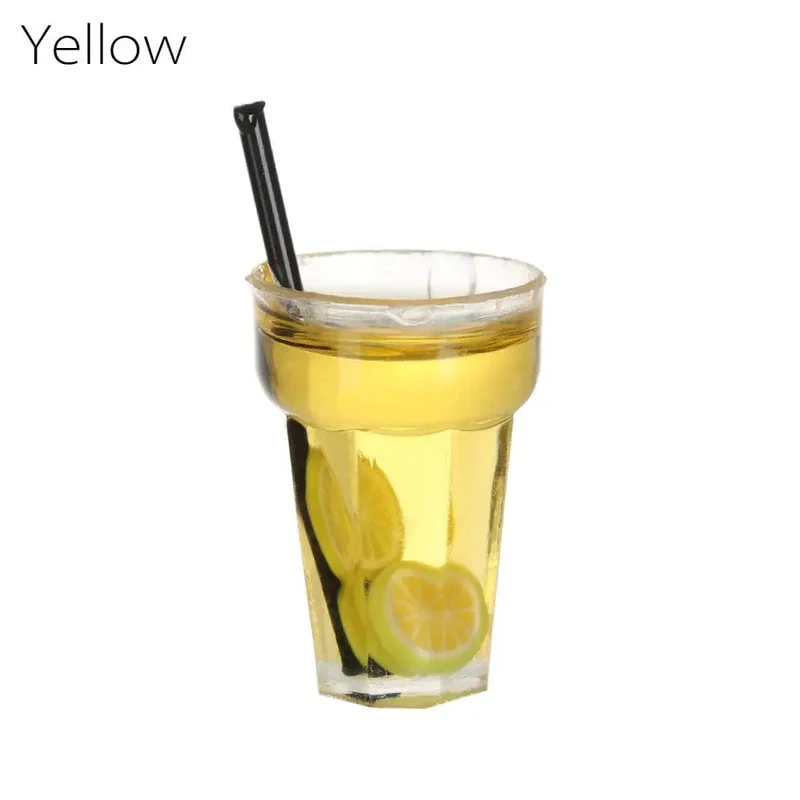 Simulations-Miniatur-Trinkmodell im Maßstab 1:12, Getränkekrug, Tasse, Kaffee, Milch, Zitrone, Wasser, Orangensaft, Puppenzubehör