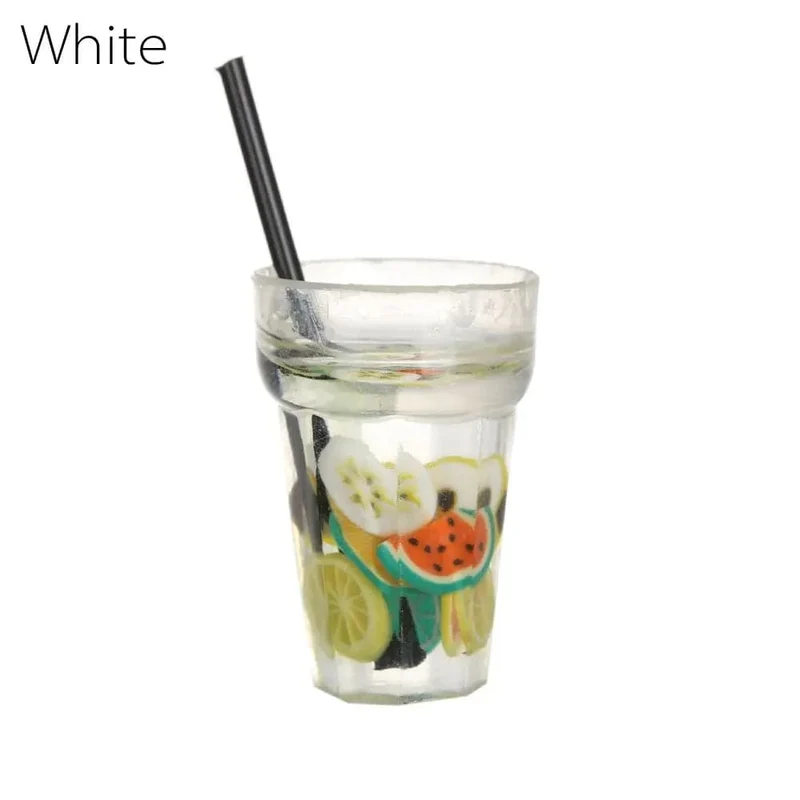 Simulations-Miniatur-Trinkmodell im Maßstab 1:12, Getränkekrug, Tasse, Kaffee, Milch, Zitrone, Wasser, Orangensaft, Puppenzubehör