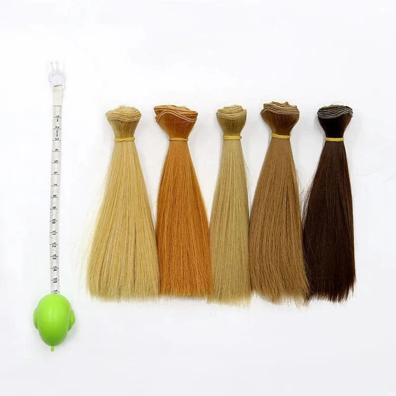 Msiredoll bjd perücke 15*100 CM oder 20*100 CM oder 25*100 CM puppe haar für 1/3 1/4 1/6 glattes haar puppe haar bjd perücke diy Kostenloser versand