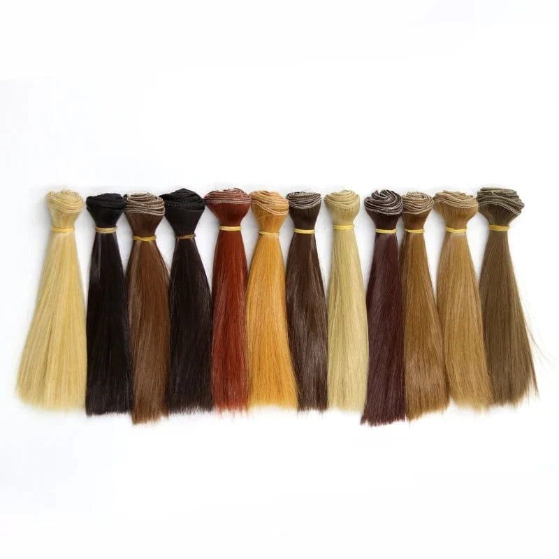 Msiredoll bjd perücke 15*100 CM oder 20*100 CM oder 25*100 CM puppe haar für 1/3 1/4 1/6 glattes haar puppe haar bjd perücke diy Kostenloser versand