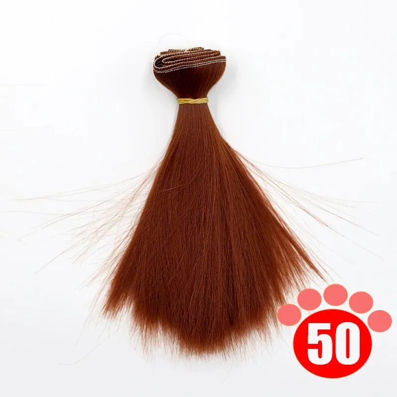 Msiredoll bjd perücke 15*100 CM oder 20*100 CM oder 25*100 CM puppe haar für 1/3 1/4 1/6 glattes haar puppe haar bjd perücke diy Kostenloser versand