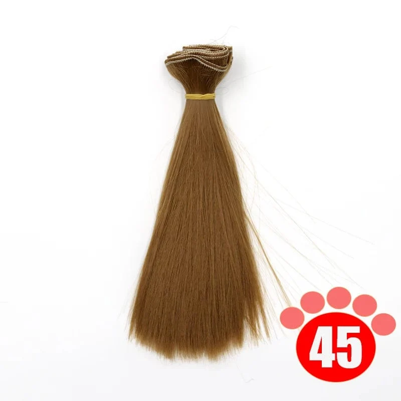 Msiredoll bjd perücke 15*100 CM oder 20*100 CM oder 25*100 CM puppe haar für 1/3 1/4 1/6 glattes haar puppe haar bjd perücke diy Kostenloser versand