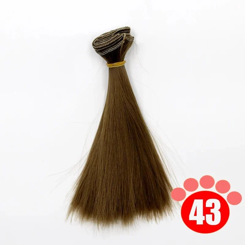 Msiredoll bjd perücke 15*100 CM oder 20*100 CM oder 25*100 CM puppe haar für 1/3 1/4 1/6 glattes haar puppe haar bjd perücke diy Kostenloser versand