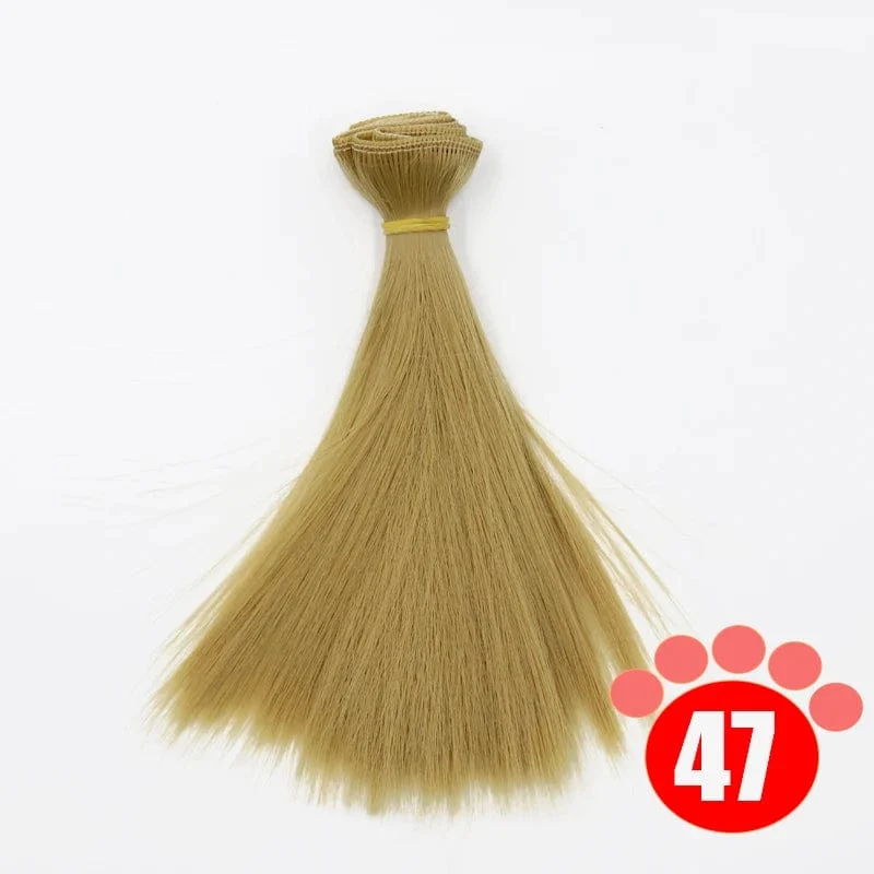 Msiredoll bjd perücke 15*100 CM oder 20*100 CM oder 25*100 CM puppe haar für 1/3 1/4 1/6 glattes haar puppe haar bjd perücke diy Kostenloser versand