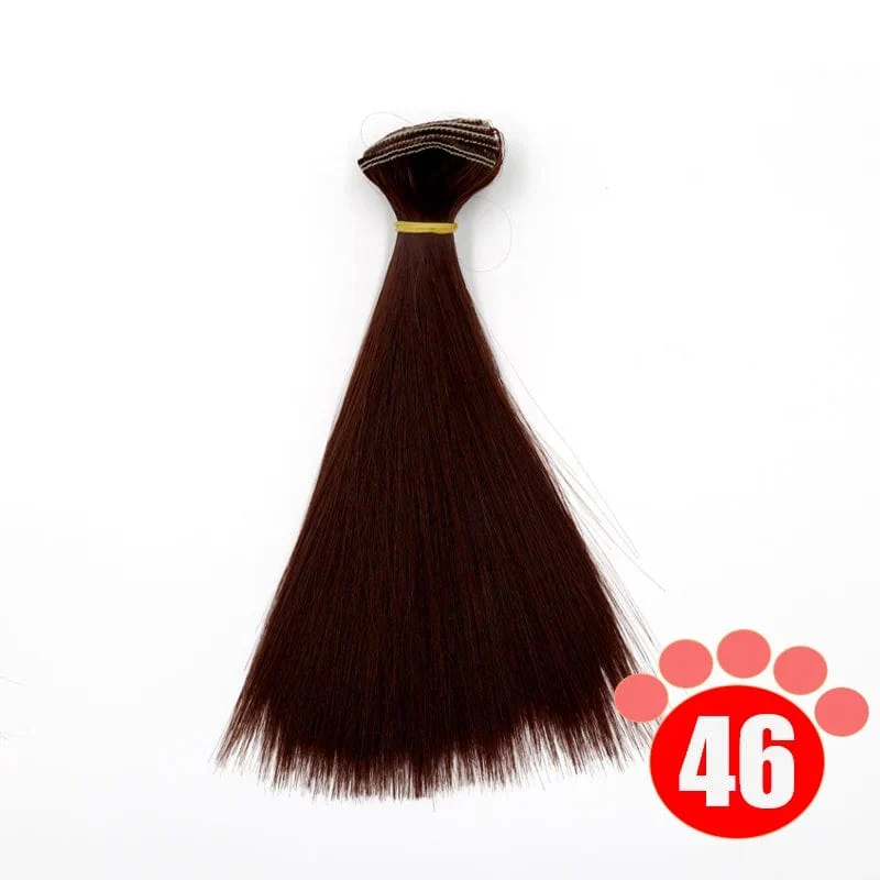 Msiredoll bjd perücke 15*100 CM oder 20*100 CM oder 25*100 CM puppe haar für 1/3 1/4 1/6 glattes haar puppe haar bjd perücke diy Kostenloser versand