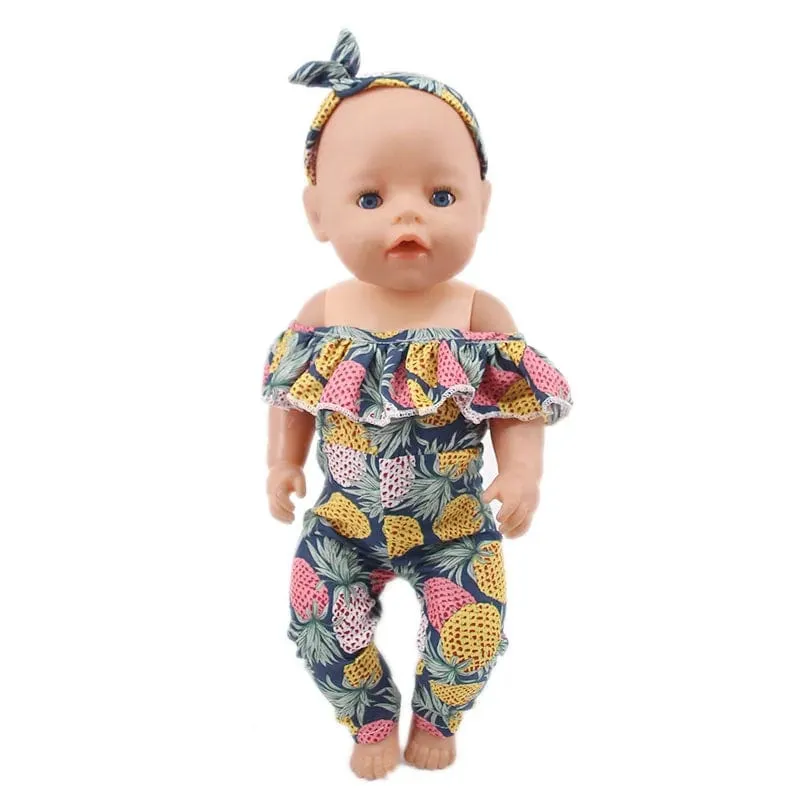Puppenkleidung, Badeanzug der Baby-Pink-Serie, passend für 18-Zoll-amerikanische und 43-cm-lebensechte Puppenzubehörteile, russische OG-Mädchenpuppe, DIY-Spielzeug