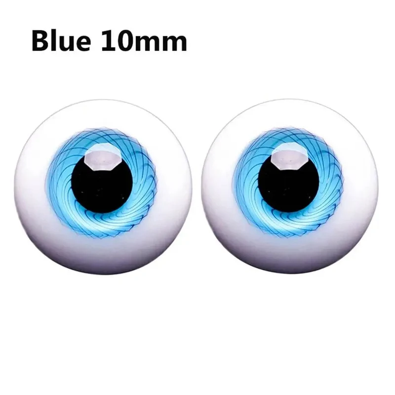1 paar 6/8/10/12/14mm Glas Augen Augapfel Für BJD Puppe Blau Schwarz Sicherheit tier Spielzeug Augen DIY Puppe Machen Handwerk Spielzeug Zubehör