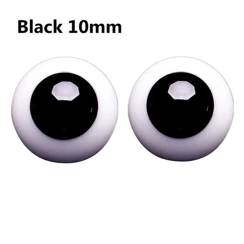 1 paar 6/8/10/12/14mm Glas Augen Augapfel Für BJD Puppe Blau Schwarz Sicherheit tier Spielzeug Augen DIY Puppe Machen Handwerk Spielzeug Zubehör
