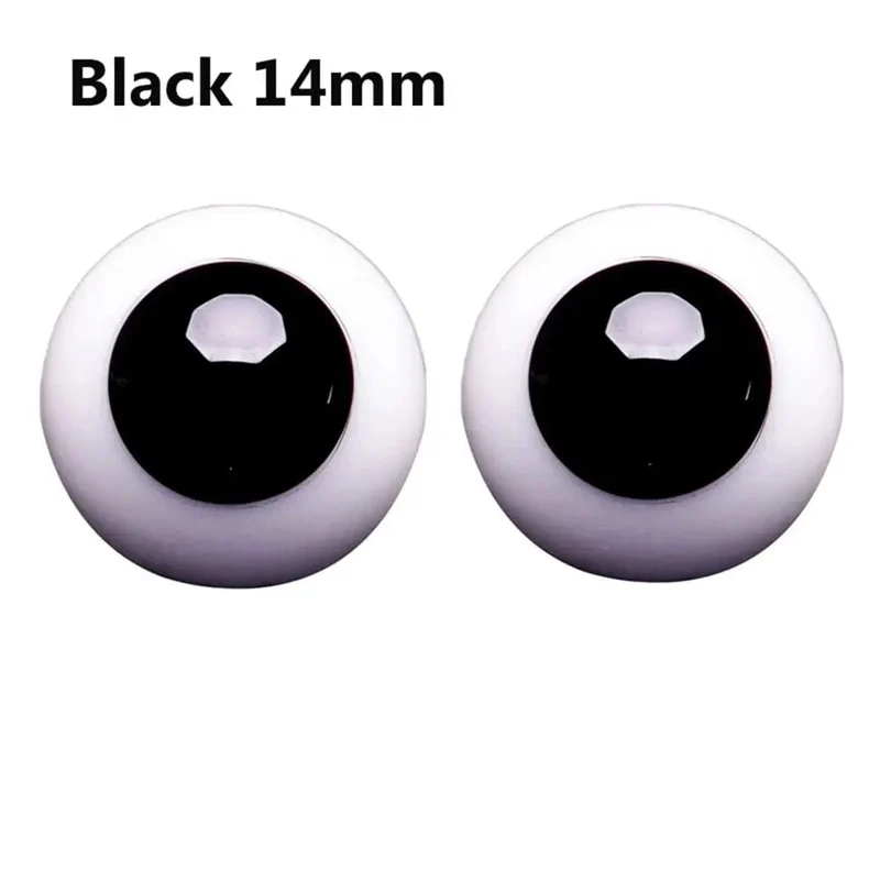 1 paar 6/8/10/12/14mm Glas Augen Augapfel Für BJD Puppe Blau Schwarz Sicherheit tier Spielzeug Augen DIY Puppe Machen Handwerk Spielzeug Zubehör