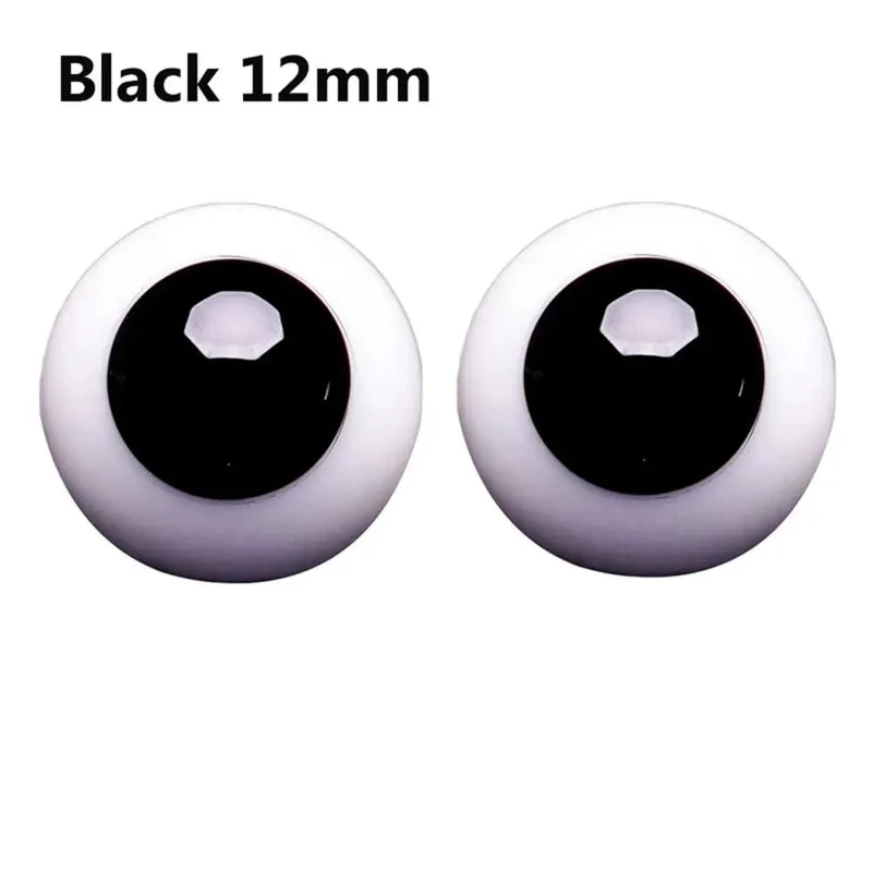 1 paar 6/8/10/12/14mm Glas Augen Augapfel Für BJD Puppe Blau Schwarz Sicherheit tier Spielzeug Augen DIY Puppe Machen Handwerk Spielzeug Zubehör
