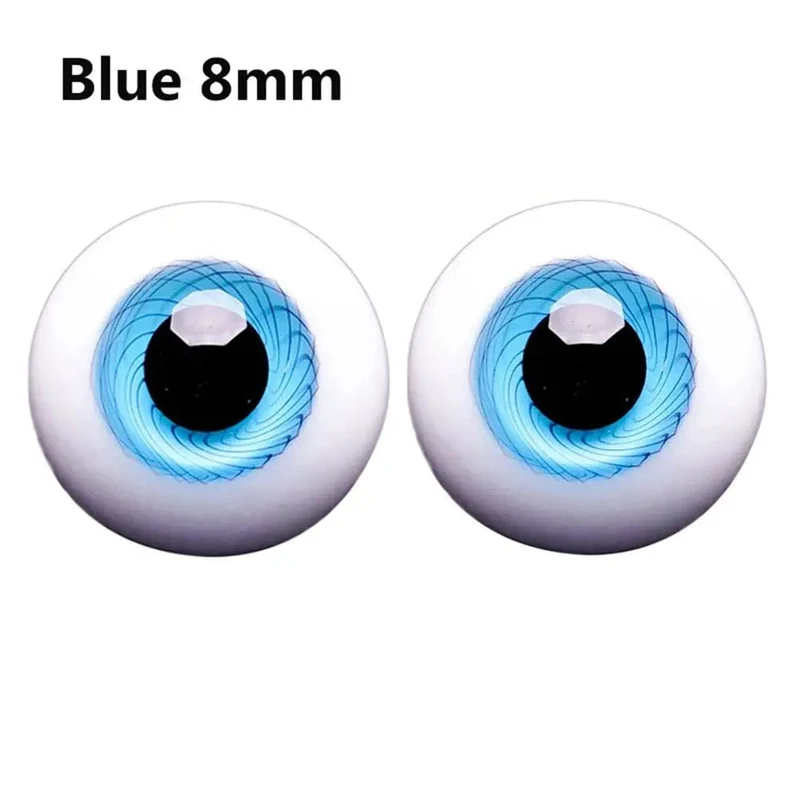 1 paar 6/8/10/12/14mm Glas Augen Augapfel Für BJD Puppe Blau Schwarz Sicherheit tier Spielzeug Augen DIY Puppe Machen Handwerk Spielzeug Zubehör