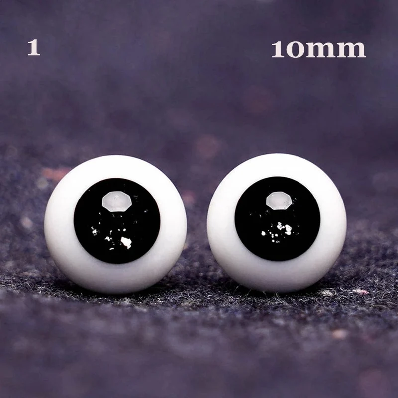 1 paar 6/8/10/12/14mm Glas Augen Augapfel Für BJD Puppe Blau Schwarz Sicherheit tier Spielzeug Augen DIY Puppe Machen Handwerk Spielzeug Zubehör