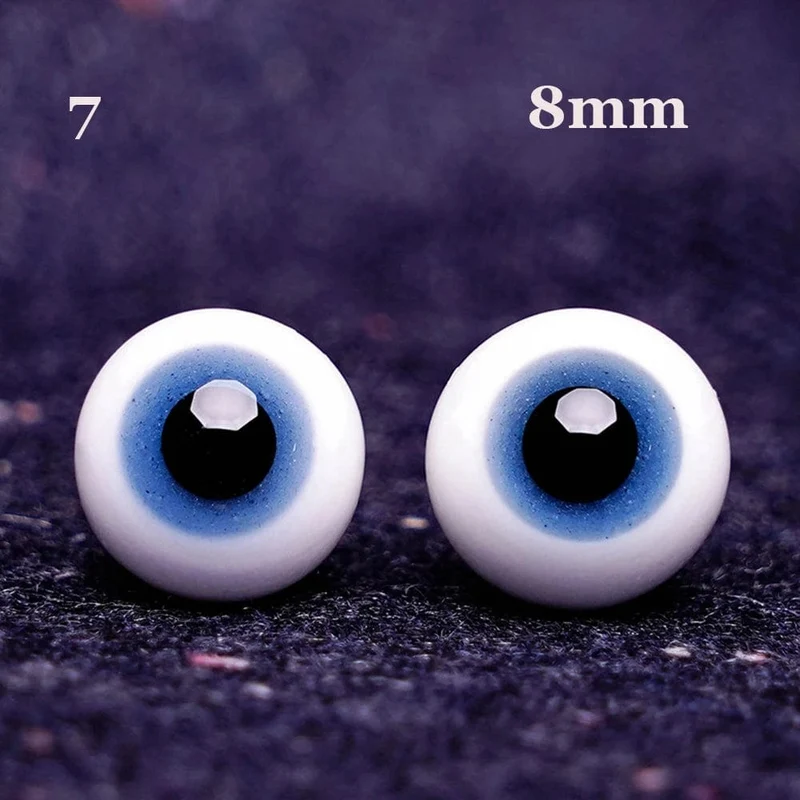 1 paar 6/8/10/12/14mm Glas Augen Augapfel Für BJD Puppe Blau Schwarz Sicherheit tier Spielzeug Augen DIY Puppe Machen Handwerk Spielzeug Zubehör