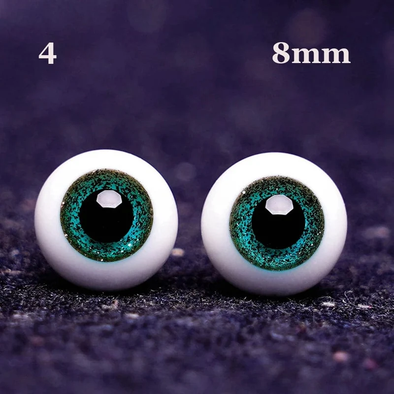 1 paar 6/8/10/12/14mm Glas Augen Augapfel Für BJD Puppe Blau Schwarz Sicherheit tier Spielzeug Augen DIY Puppe Machen Handwerk Spielzeug Zubehör