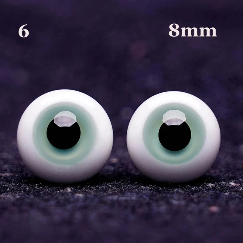 1 paar 6/8/10/12/14mm Glas Augen Augapfel Für BJD Puppe Blau Schwarz Sicherheit tier Spielzeug Augen DIY Puppe Machen Handwerk Spielzeug Zubehör