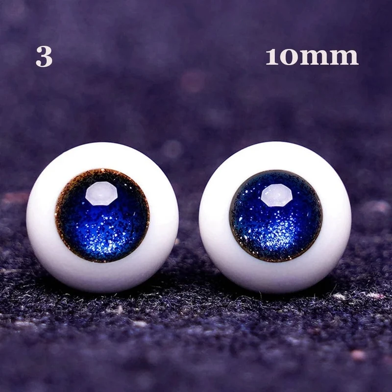 1 paar 6/8/10/12/14mm Glas Augen Augapfel Für BJD Puppe Blau Schwarz Sicherheit tier Spielzeug Augen DIY Puppe Machen Handwerk Spielzeug Zubehör