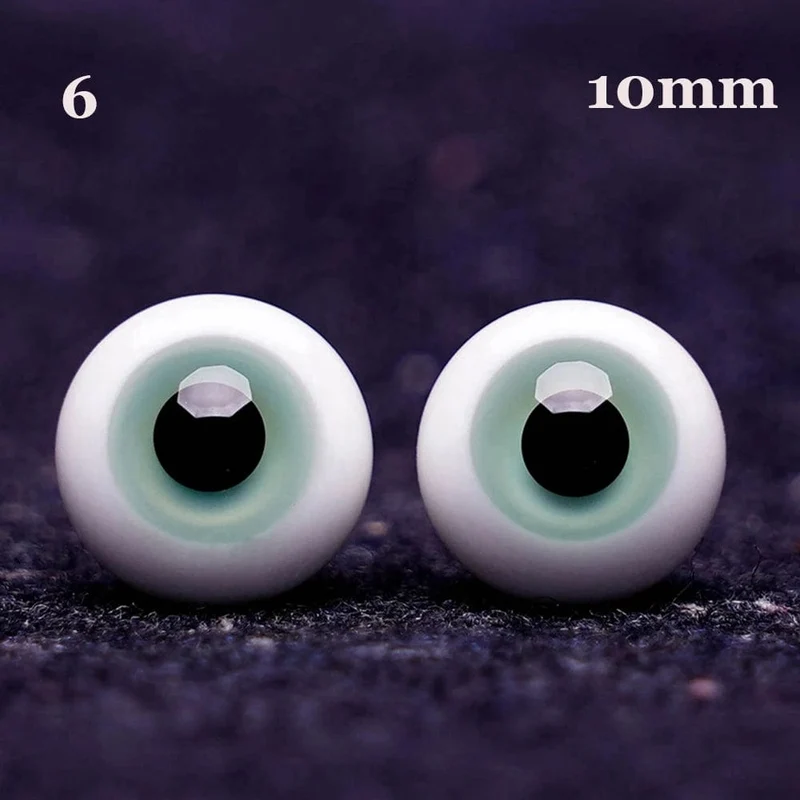 1 paar 6/8/10/12/14mm Glas Augen Augapfel Für BJD Puppe Blau Schwarz Sicherheit tier Spielzeug Augen DIY Puppe Machen Handwerk Spielzeug Zubehör