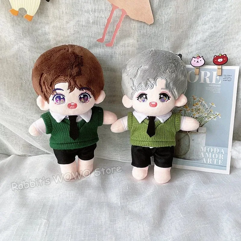 Puppenkleidung für 20 cm große Idolpuppen Zubehör Plüschpuppenkleidung Pullover Stofftierpuppen Outfit für Korea Kpop EXO Puppen