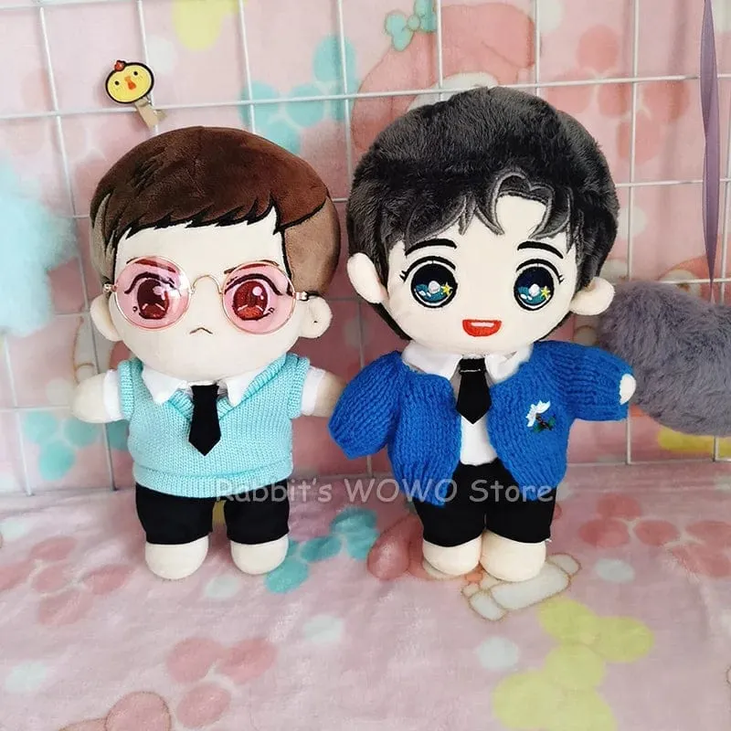 Puppenkleidung für 20 cm große Idolpuppen Zubehör Plüschpuppenkleidung Pullover Stofftierpuppen Outfit für Korea Kpop EXO Puppen
