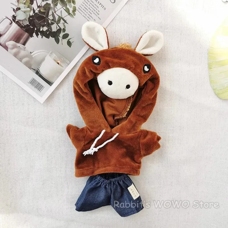 Puppenkleidung für 20 cm große Idolpuppen Zubehör Plüschpuppenkleidung Pullover Stofftierpuppen Outfit für Korea Kpop EXO Puppen