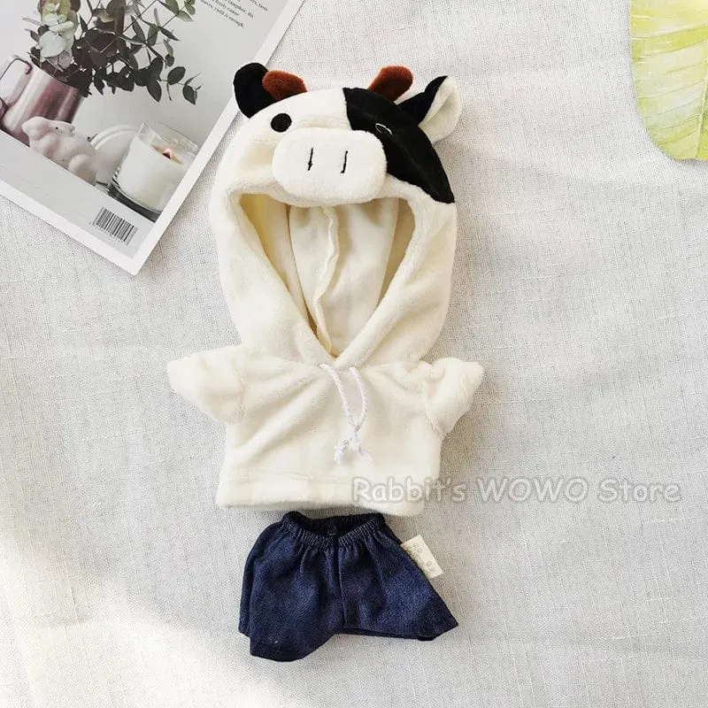 Puppenkleidung für 20 cm große Idolpuppen Zubehör Plüschpuppenkleidung Pullover Stofftierpuppen Outfit für Korea Kpop EXO Puppen