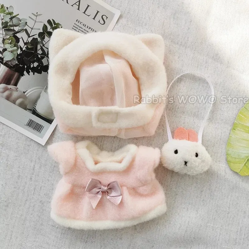 Puppenkleidung für 20 cm große Idolpuppen Zubehör Plüschpuppenkleidung Pullover Stofftierpuppen Outfit für Korea Kpop EXO Puppen