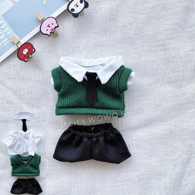 Puppenkleidung für 20 cm große Idolpuppen Zubehör Plüschpuppenkleidung Pullover Stofftierpuppen Outfit für Korea Kpop EXO Puppen