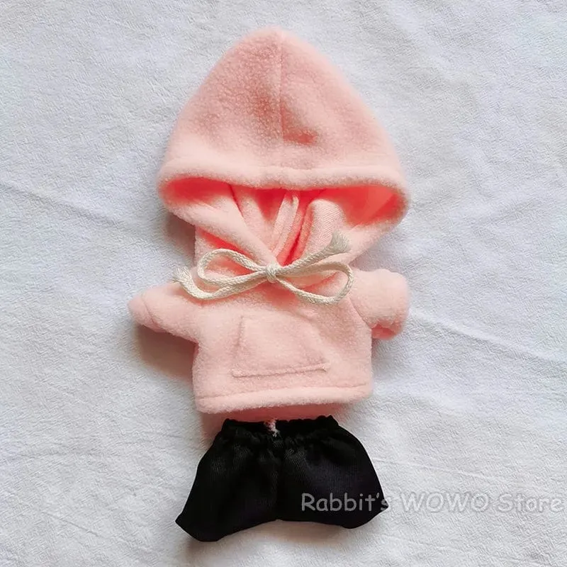 Puppenkleidung für 20 cm große Idolpuppen Zubehör Plüschpuppenkleidung Pullover Stofftierpuppen Outfit für Korea Kpop EXO Puppen