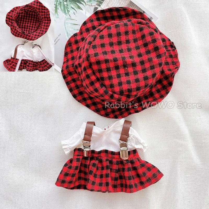 Puppenkleidung für 20 cm große Idolpuppen Zubehör Plüschpuppenkleidung Pullover Stofftierpuppen Outfit für Korea Kpop EXO Puppen