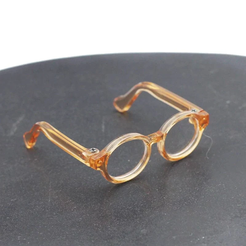 4.5 cm 6.5 cm 9 cm transparente Kunststoffbrille für 1/8 1/6 1/3 1/4 Bjd, Labubu, MSD SD, Plüsch EXO Doll Sonnenbrille Kostenloser Versand
