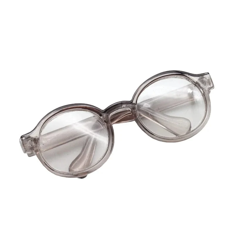 4.5 cm 6.5 cm 9 cm transparente Kunststoffbrille für 1/8 1/6 1/3 1/4 Bjd, Labubu, MSD SD, Plüsch EXO Doll Sonnenbrille Kostenloser Versand