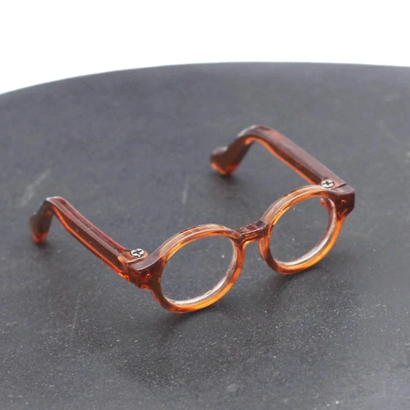 4.5 cm 6.5 cm 9 cm transparente Kunststoffbrille für 1/8 1/6 1/3 1/4 Bjd, Labubu, MSD SD, Plüsch EXO Doll Sonnenbrille Kostenloser Versand