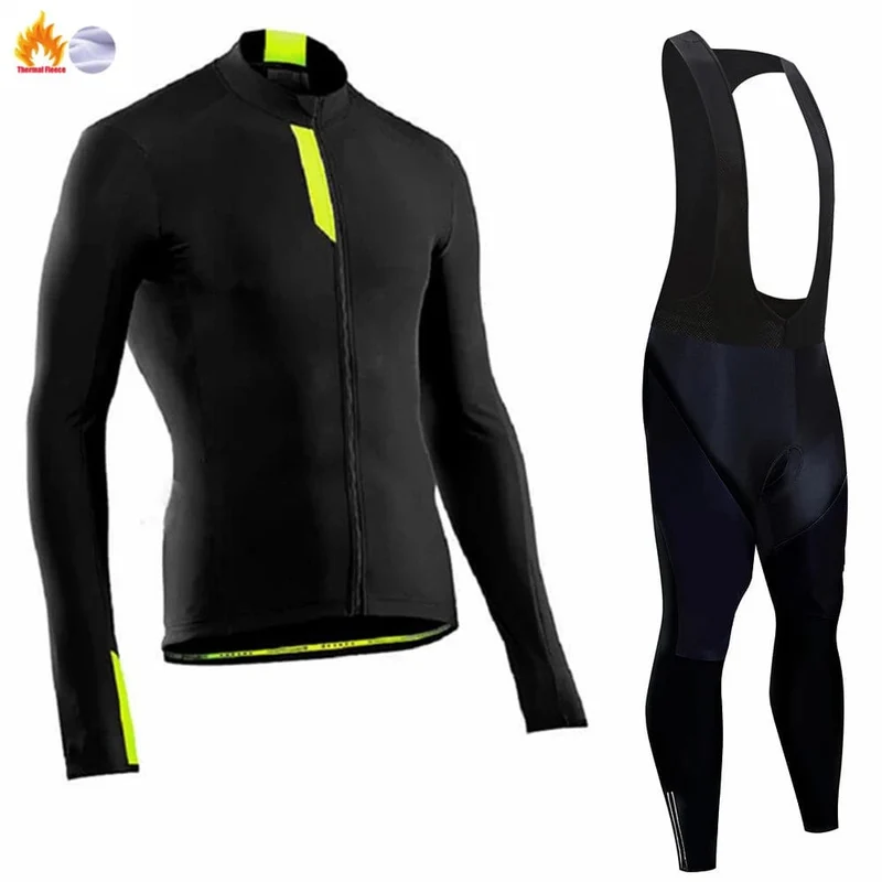 Winter Thermal Fleece Radfahren Jersey Herren MTB Kleidung Mann 2023 Bluse Uniform Fahrrad Kleidung Komplettes Tricuta Bib Maillot Set