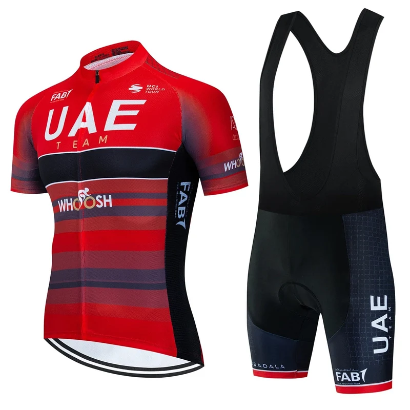 UAE Radfahren Kleidung Jersey Männer Set MTB Rennrad Uniform Shorts Mann Berg Komplette 2024 Bib männer Anzug Zyklus frühling Sommer
