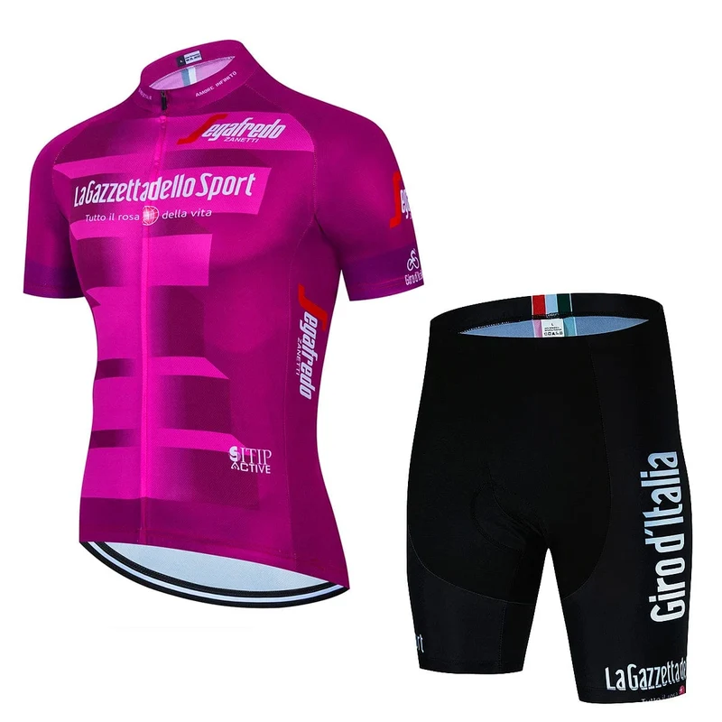 Tour De Giro D'ITALIA Radtrikot Set Herren Kurzarm Berguniform Ropa Ciclismo Radsport Maillot Radsportbekleidung Anzug