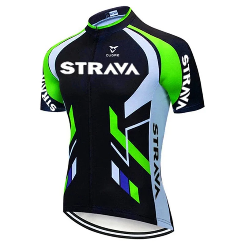 Strava Fahrräder Radtrikot Set MTB Herren Radtrikot Sommer Zyklus T-Shirt Trägerhose Anzug Triathlon Mountainbike Kleidung