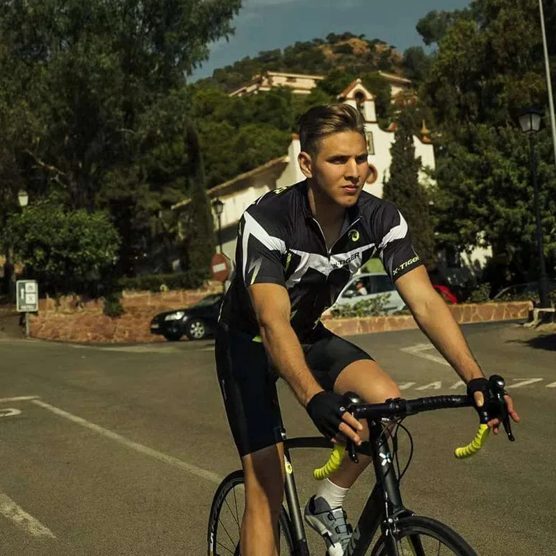 X-TIGER Pro Radfahren Jersey Set Männer Fahrrad Kleidung MTB Sommer Quick-dry Bike Reiten Kleidung Anti-UV Anzug Zubehör