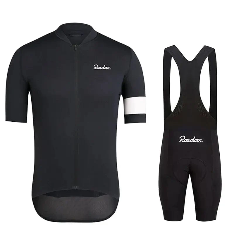 Raudax Männer Kurzarm radfahren Jersey Sets Ropa Ciclismo Hombre Sommer Radfahren Kleidung Triathlon Trägerhose Anzug Fahrrad Uniform