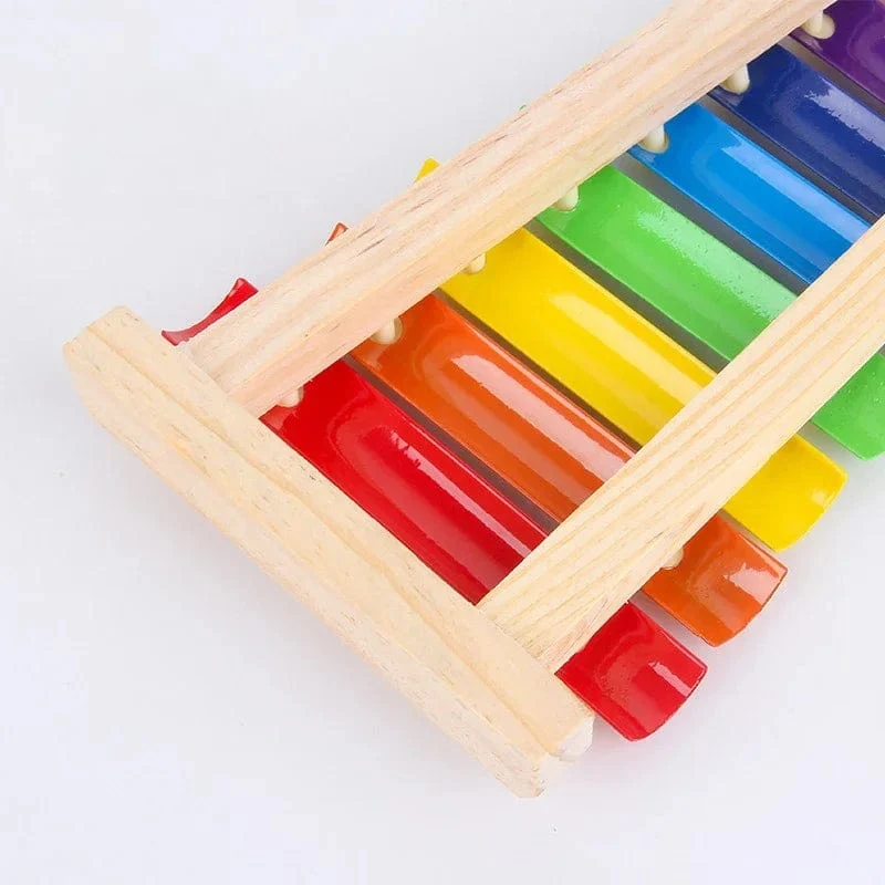 Holz 8 Töne Multicolor Xylophon Holz Musikinstrument Spielzeug Für Baby Kinder Holz Musikinstrument Spielzeug Zubehör