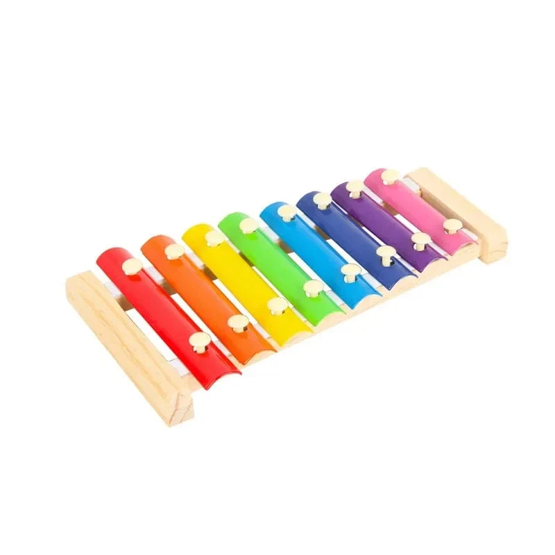 Holz 8 Töne Multicolor Xylophon Holz Musikinstrument Spielzeug Für Baby Kinder Holz Musikinstrument Spielzeug Zubehör