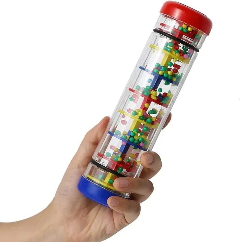Rainmaker Babyspielzeug Regenstab für Babys im Alter von 6–12 Monaten, Rassel-Shaker, Entwicklung der sensorischen und auditiven Fähigkeiten, Musikinstrument für Babys, Spielzeug