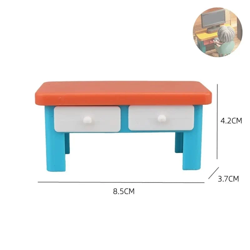 Große Bausteine, Spielhaus, Möbelzubehör, Innenutensilien, Bett, kompatibel mit großen Ziegelsteinen, zum Zusammenbauen von Spielzeug für Kinder, Kinder, Geschenk