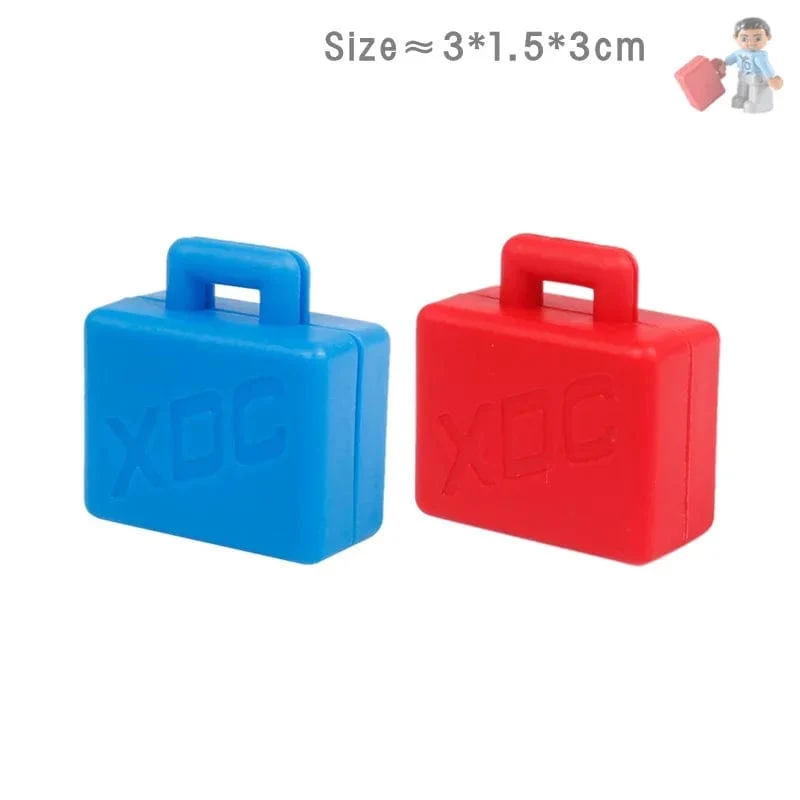 Große Bausteine, Spielhaus, Möbelzubehör, Innenutensilien, Bett, kompatibel mit großen Ziegelsteinen, zum Zusammenbauen von Spielzeug für Kinder, Kinder, Geschenk