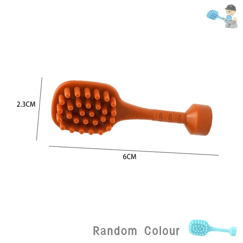 Große Bausteine, Spielhaus, Möbelzubehör, Innenutensilien, Bett, kompatibel mit großen Ziegelsteinen, zum Zusammenbauen von Spielzeug für Kinder, Kinder, Geschenk
