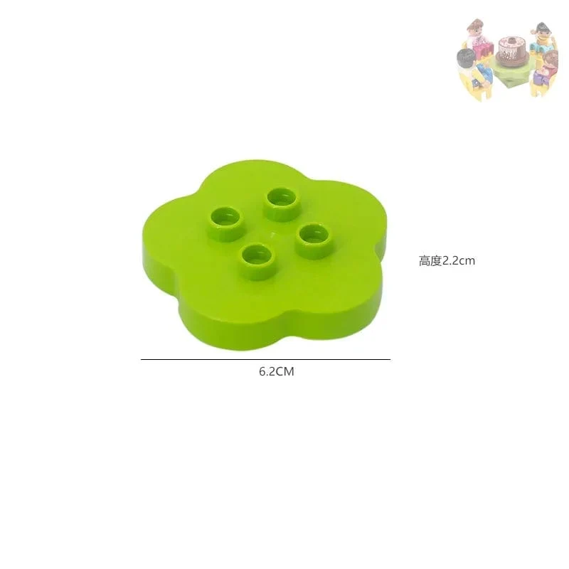Große Bausteine, Spielhaus, Möbelzubehör, Innenutensilien, Bett, kompatibel mit großen Ziegelsteinen, zum Zusammenbauen von Spielzeug für Kinder, Kinder, Geschenk