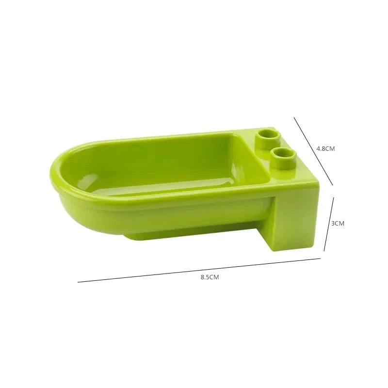 Große Bausteine, Spielhaus, Möbelzubehör, Innenutensilien, Bett, kompatibel mit großen Ziegelsteinen, zum Zusammenbauen von Spielzeug für Kinder, Kinder, Geschenk